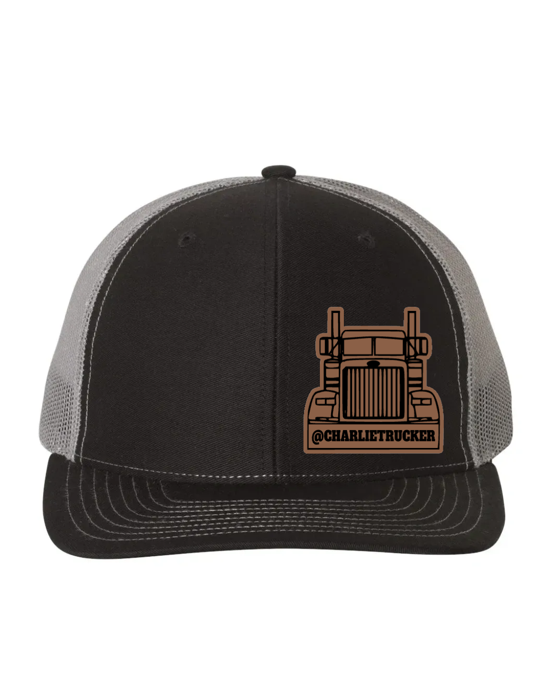 Charlie Trucker Leather Patch Richardson 112 Trucker Hat