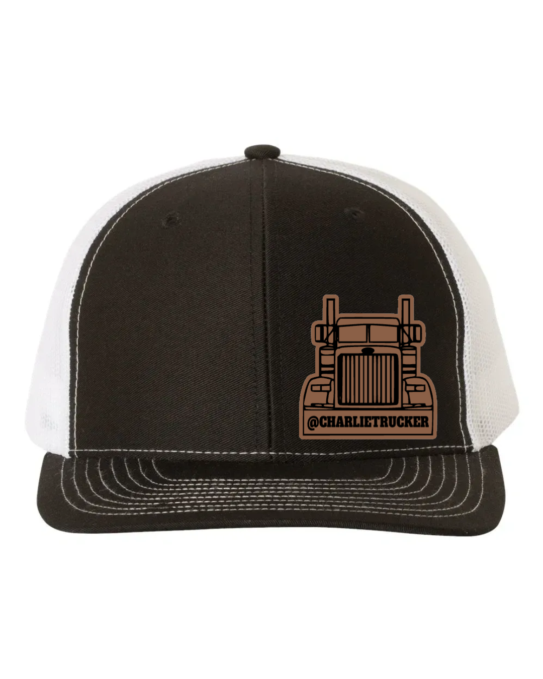 Charlie Trucker Leather Patch Richardson 112 Trucker Hat