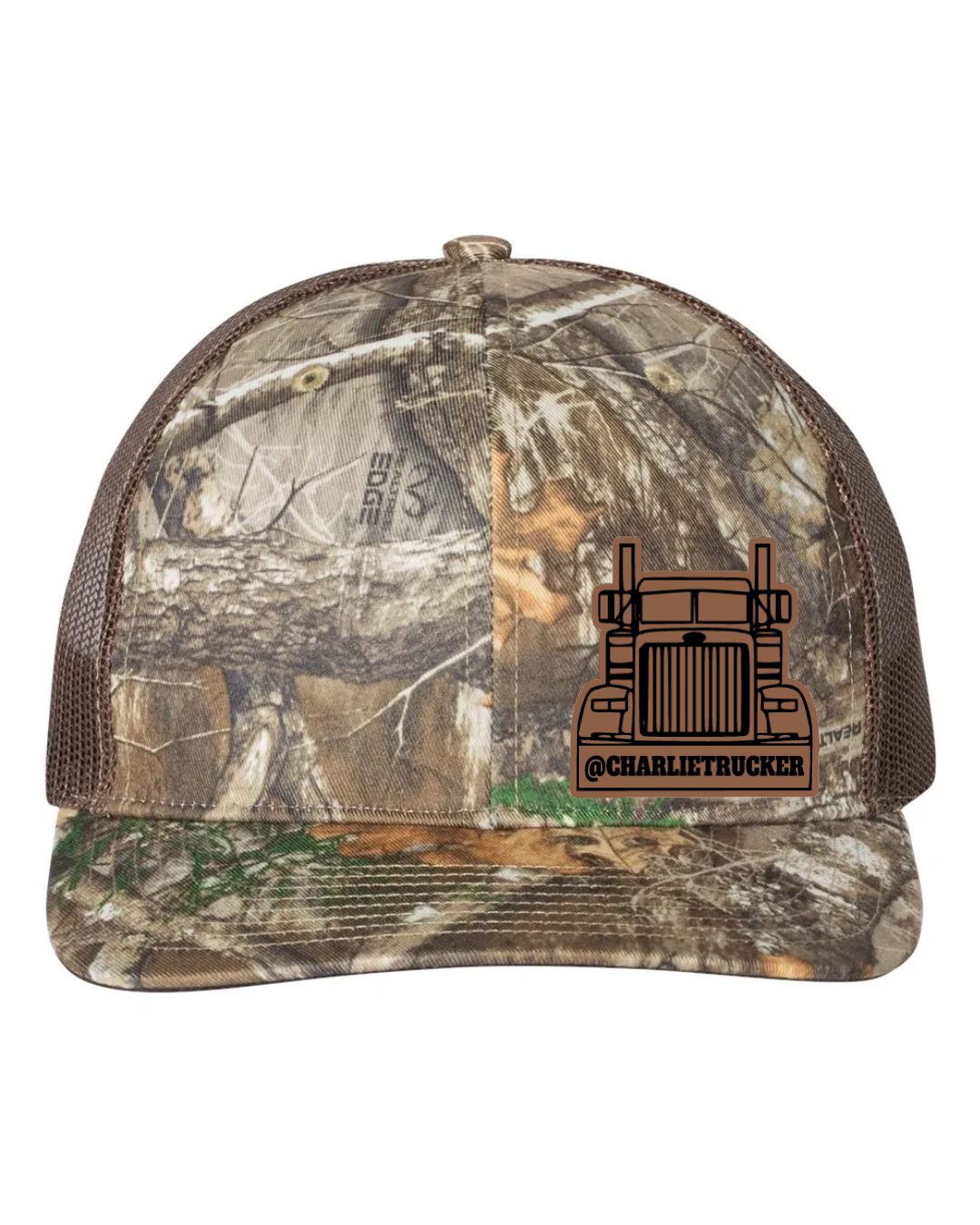 Charlie Trucker Leather Patch Richardson 112 Trucker Hat