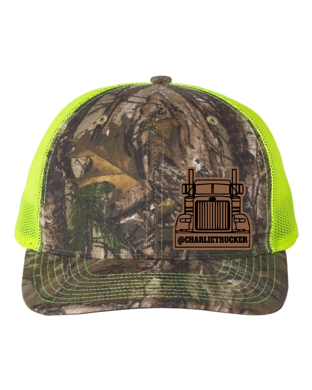 Charlie Trucker Leather Patch Richardson 112 Trucker Hat