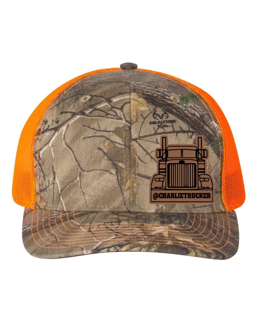 Charlie Trucker Leather Patch Richardson 112 Trucker Hat