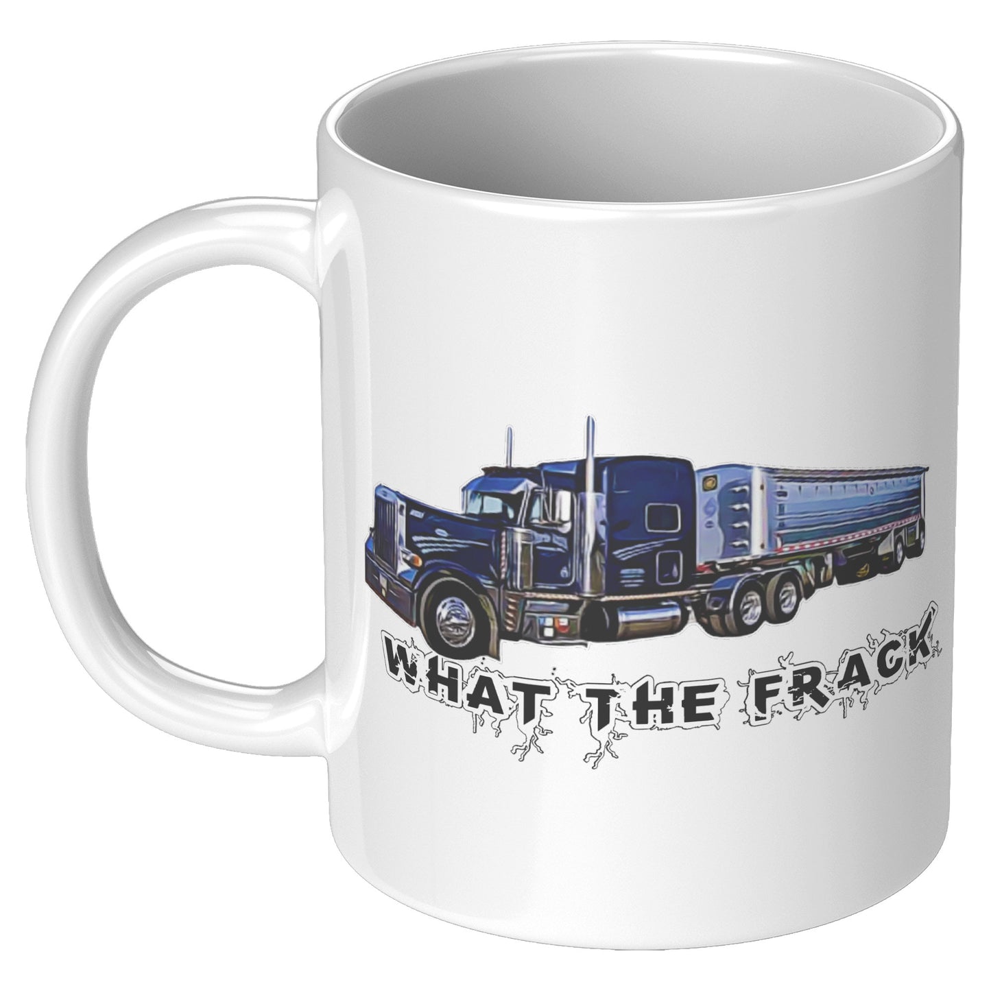 Charlie Trucker Side View 11oz White Coffee Mug