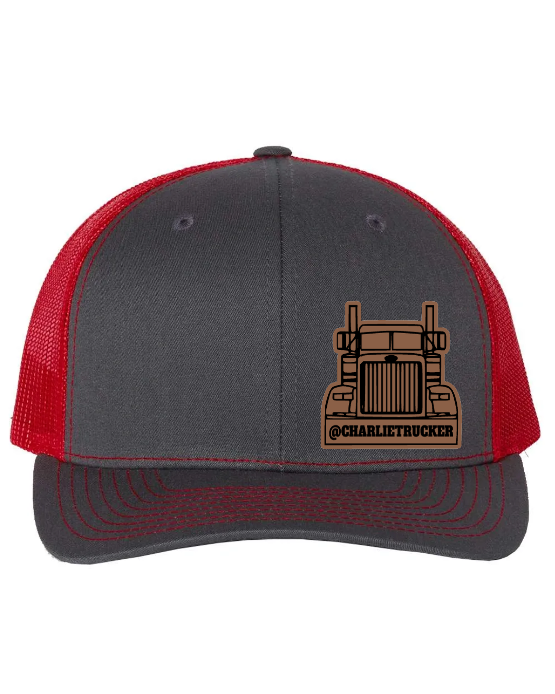 Charlie Trucker Leather Patch Richardson 112 Trucker Hat