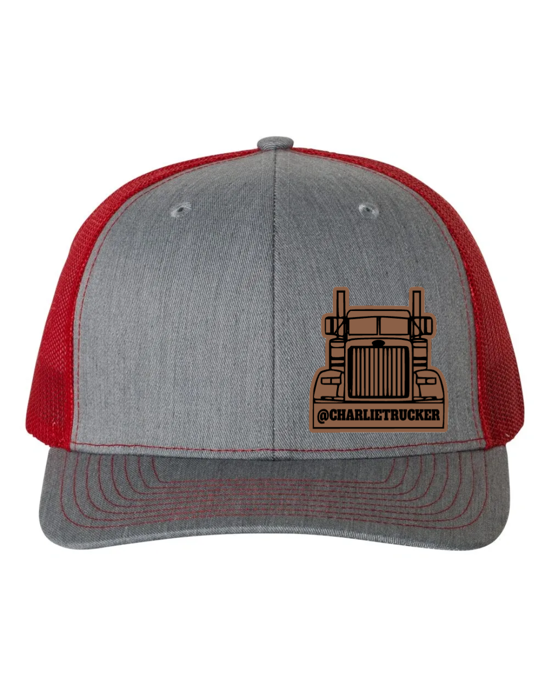 Charlie Trucker Leather Patch Richardson 112 Trucker Hat