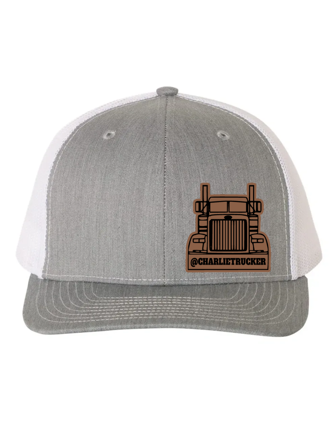 Charlie Trucker Leather Patch Richardson 112 Trucker Hat