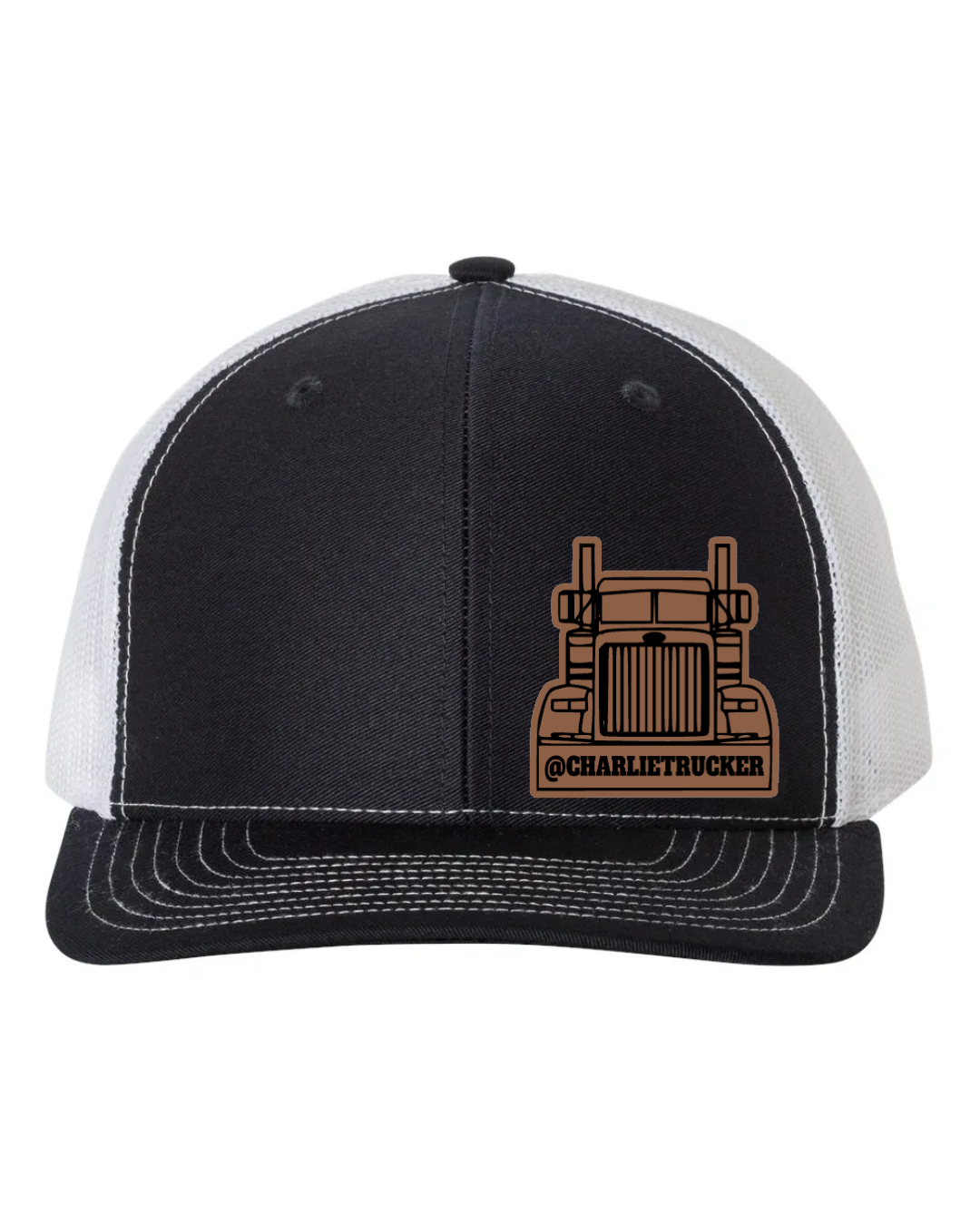 Charlie Trucker Leather Patch Richardson 112 Trucker Hat
