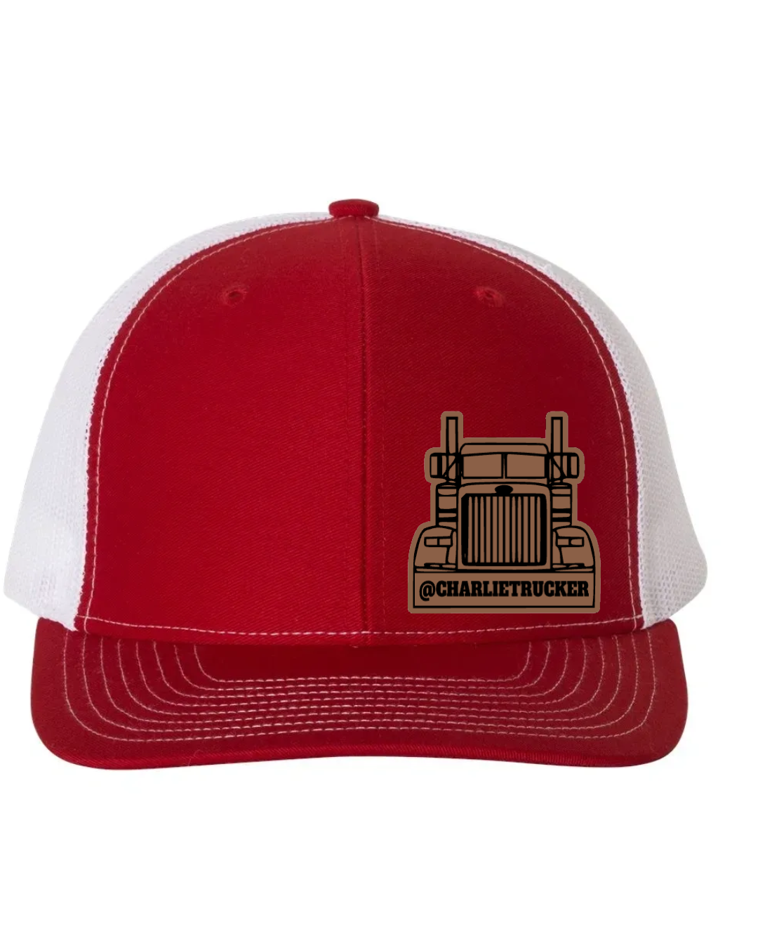 Charlie Trucker Leather Patch Richardson 112 Trucker Hat