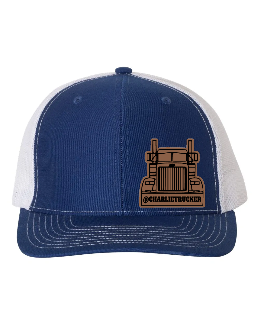 Charlie Trucker Leather Patch Richardson 112 Trucker Hat