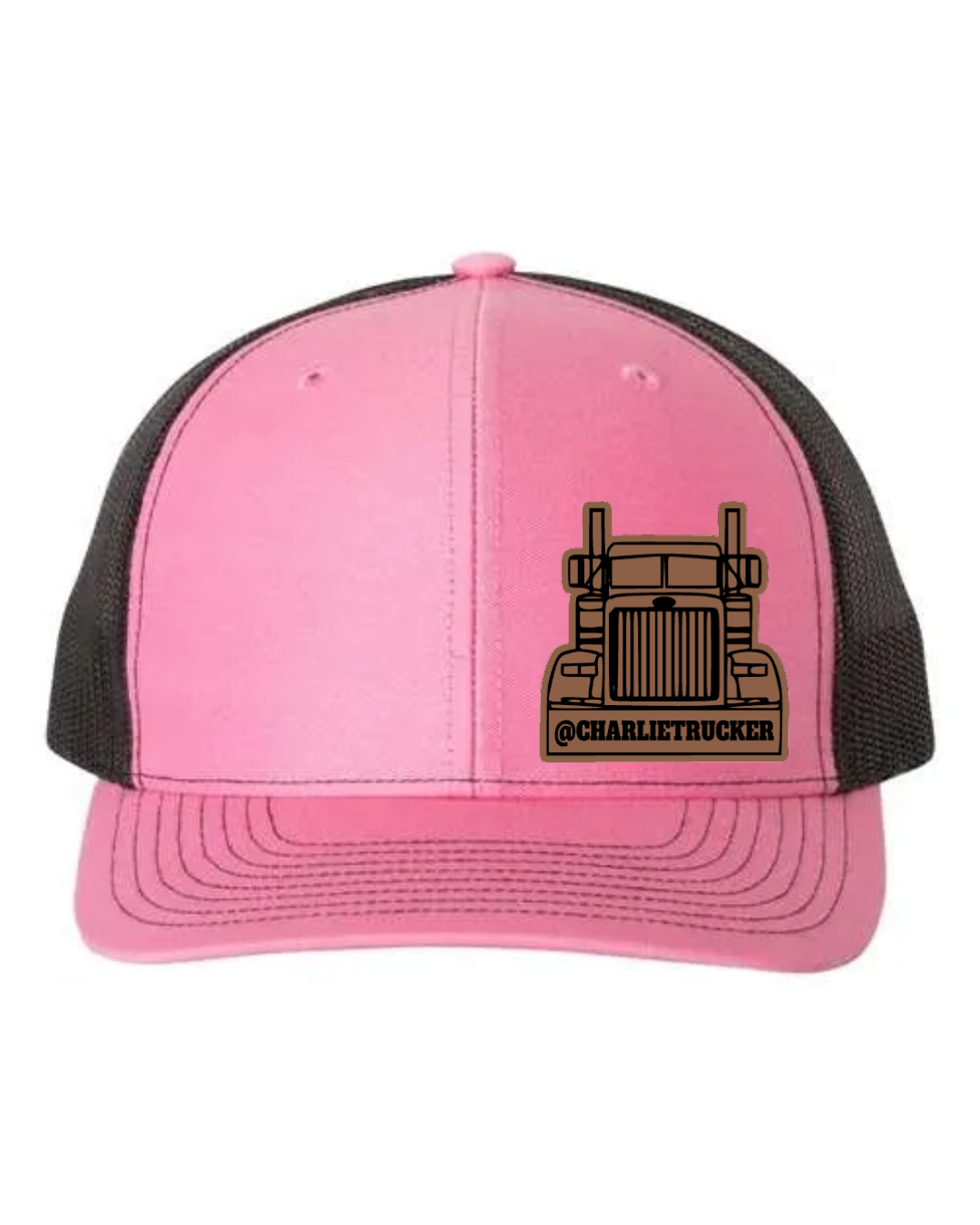 Charlie Trucker Leather Patch Richardson 112 Trucker Hat