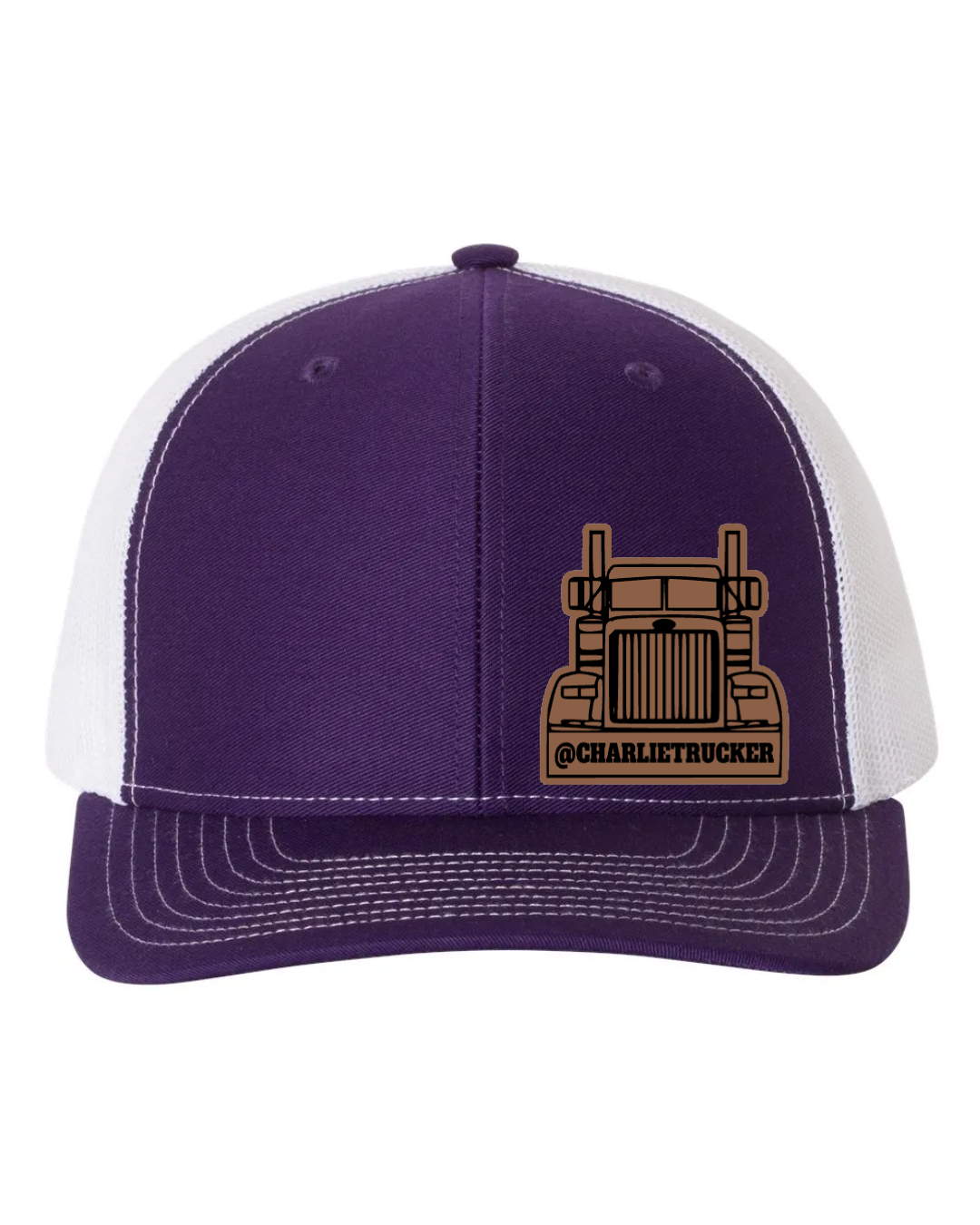 Charlie Trucker Leather Patch Richardson 112 Trucker Hat
