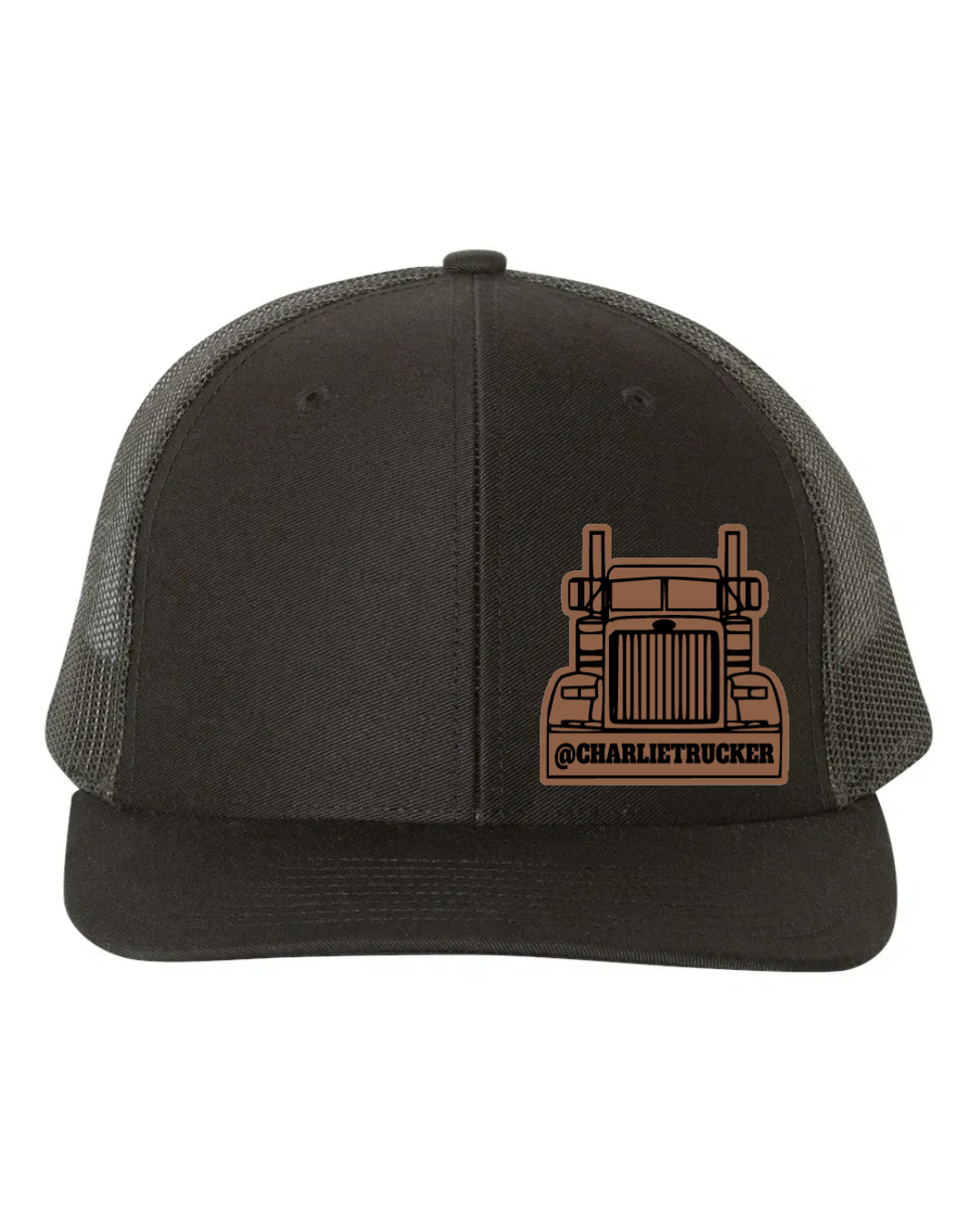 Charlie Trucker Leather Patch Richardson 112 Trucker Hat